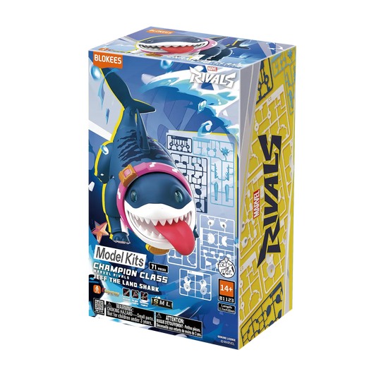 Marvel Champion Class 12 Blokees Deluxe Model Kit - Jeff The Land Shark (Rivals)