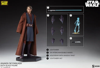 Anakin Skywalker - Star Wars: The Clone Wars Sideshow Collectibles 1/6 Scale Action Figure