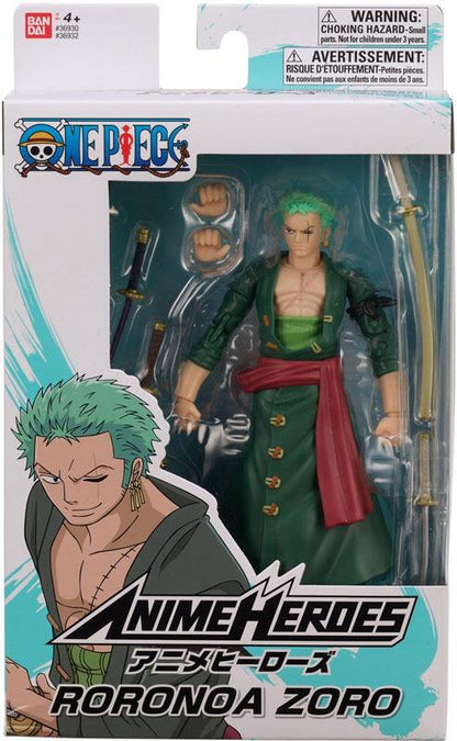 One Piece Anime Heroes 6.5 Inch Scale Action Figure - Roronoa Zoro