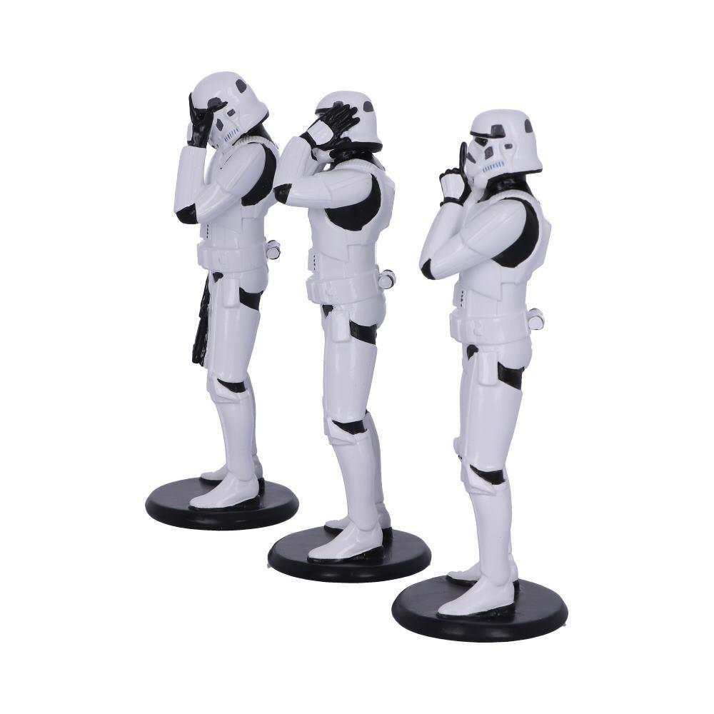 Star Wars The Original Stormtrooper 5.5 Inch Resin Collectible Figurine - Three Wise Stormtroopers (Standing)
