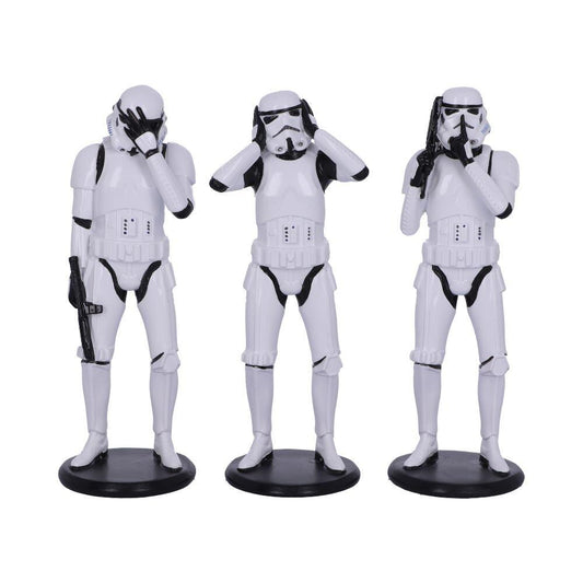 Star Wars The Original Stormtrooper 5.5 Inch Resin Collectible Figurine - Three Wise Stormtroopers (Standing)