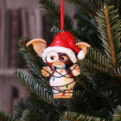 Gremlins Festive Hanging Ornament - Gizmo in Fairy Lights