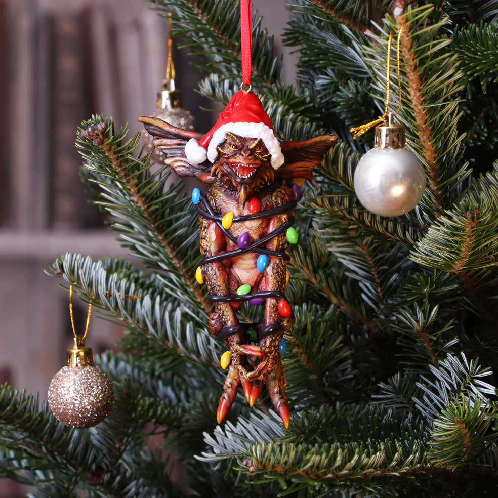 Gremlins Festive Hanging Ornament - Mohawk in Fairy Lights