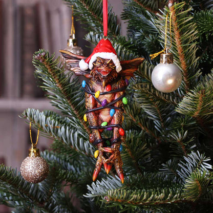 Gremlins Festive Hanging Ornament - Mohawk in Fairy Lights