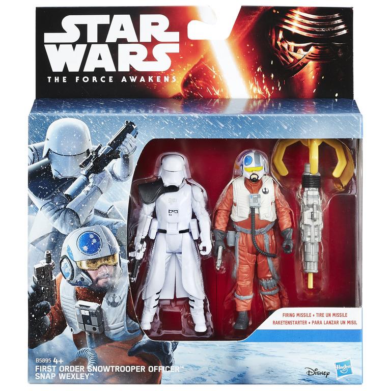 Star Wars The Force Awakens 3.75 Inch Action Figure 2 Pack: Snap Wexley and First Order Snowtrooper Officer