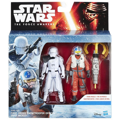 Star Wars The Force Awakens 3.75 Inch Action Figure 2 Pack: Snap Wexley and First Order Snowtrooper Officer