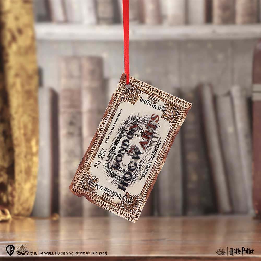 Harry Potter Hanging Ornament - Hogwarts Express Ticket