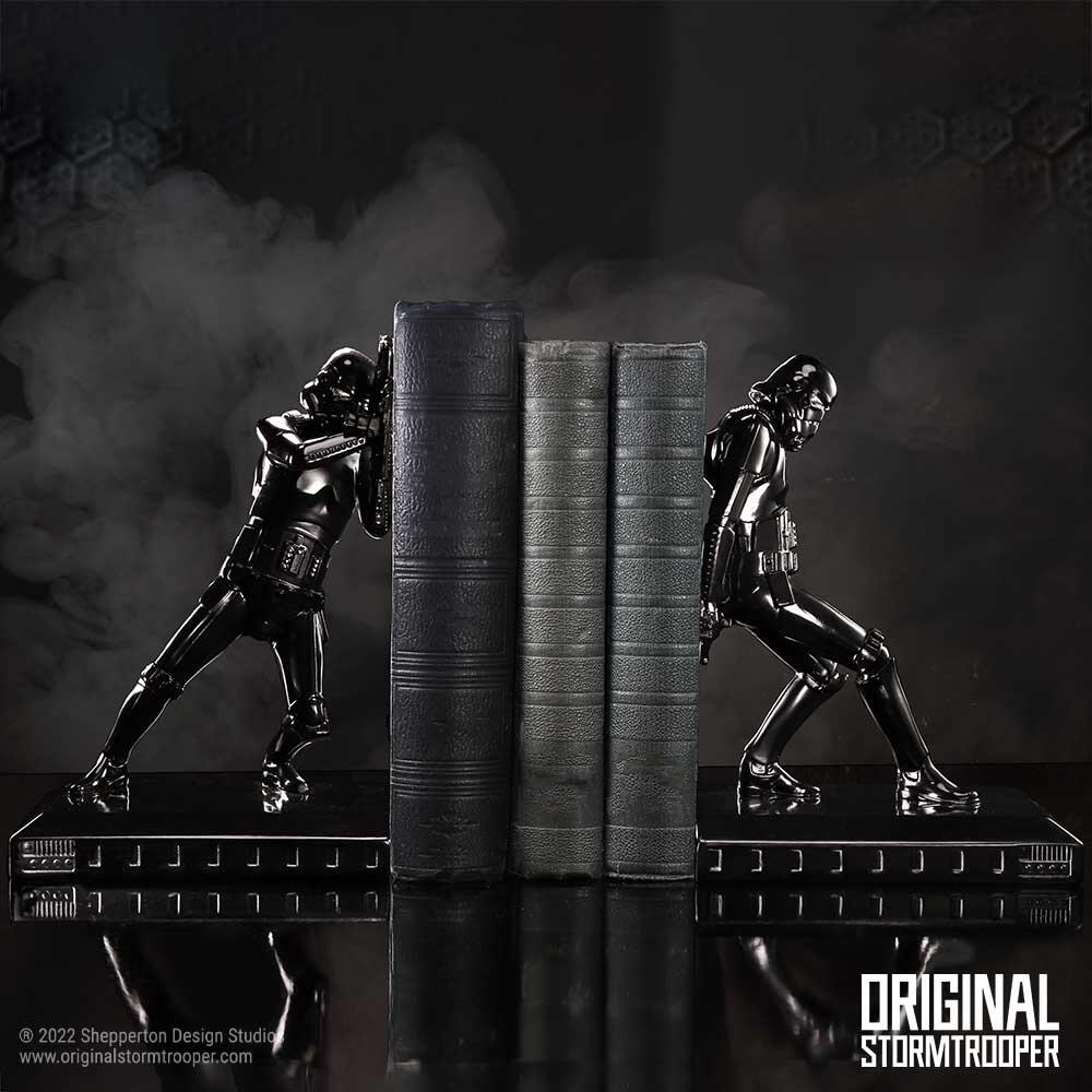 Star Wars The Original Stormtrooper 5 Inch Resin Collectible Figurine - Shadow Stormtrooper Bookends