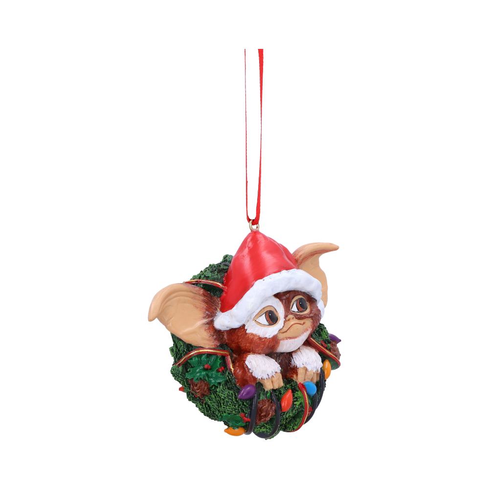 Gremlins Festive Hanging Ornament - Gizmo in Wreath