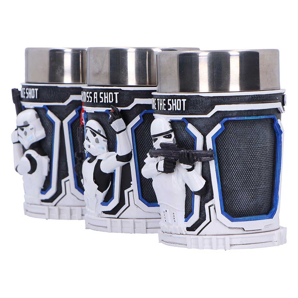 The Original Stormtrooper Polyresin Tankard - Shot Glass Set (Set of 3)