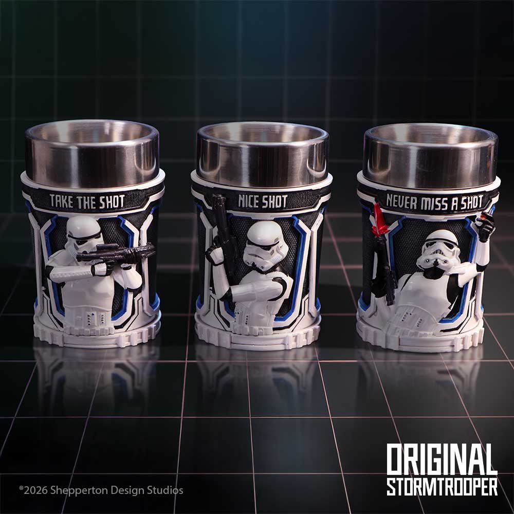 The Original Stormtrooper Polyresin Tankard - Shot Glass Set (Set of 3)