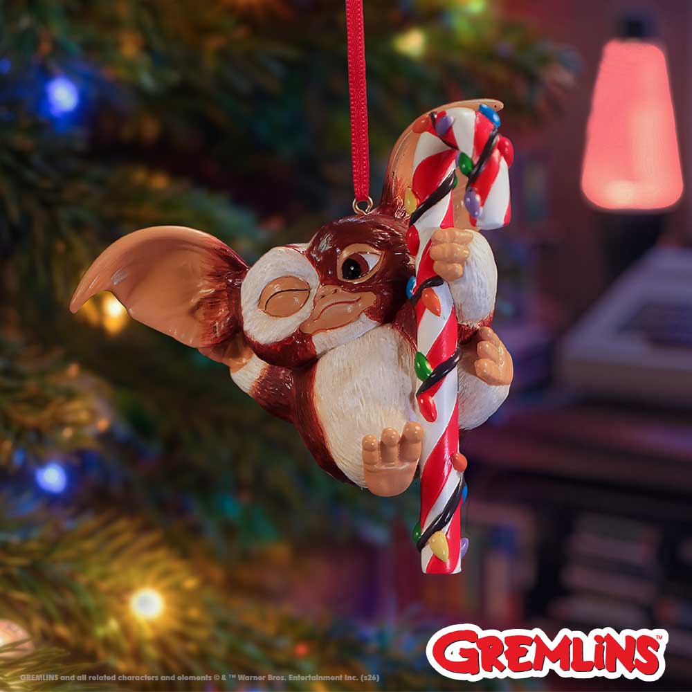 Gremlins Festive Hanging Ornament - Gizmo Candy Cane