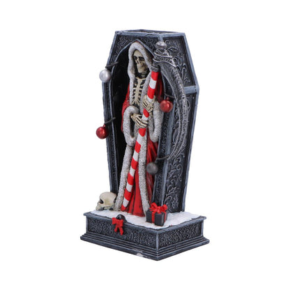 Silent Nightmares - Merry Cryptmas Christmas Reaper Coffin Figurine