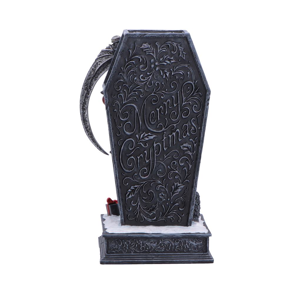 Silent Nightmares - Merry Cryptmas Christmas Reaper Coffin Figurine