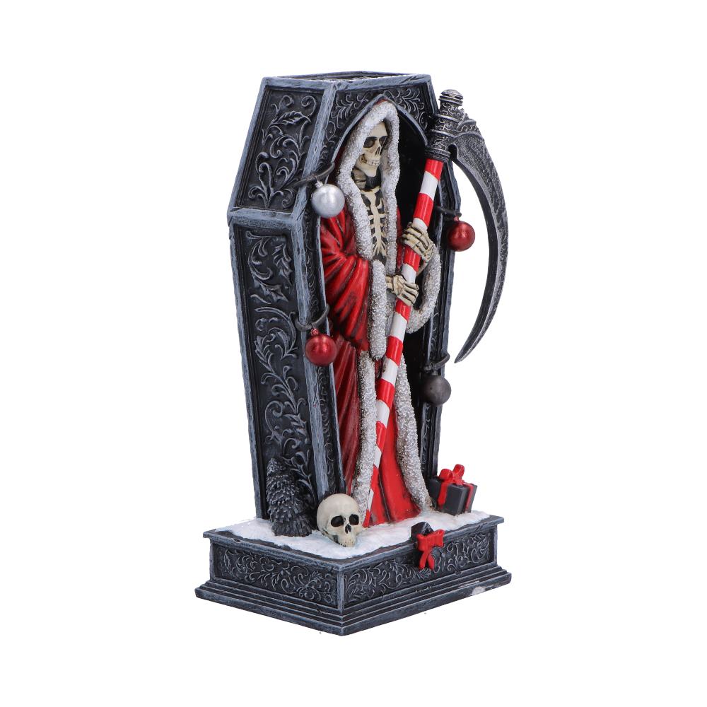 Silent Nightmares - Merry Cryptmas Christmas Reaper Coffin Figurine