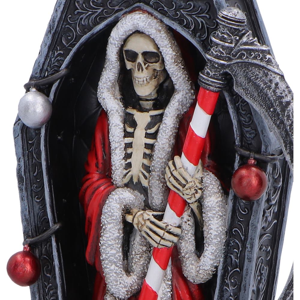 Silent Nightmares - Merry Cryptmas Christmas Reaper Coffin Figurine