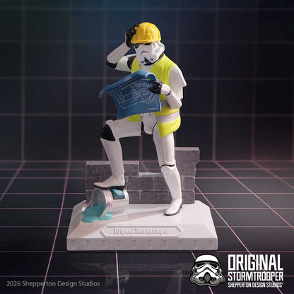 *PRE-ORDER* Star Wars The Original Stormtrooper 7 Inch Resin Collectible Figurine - Stormtrooper Hit a Brick Wall