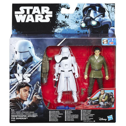 Star Wars The Force Awakens 3.75 Inch Action Figure 2 Pack: Poe Dameron and First Order Snowtrooper