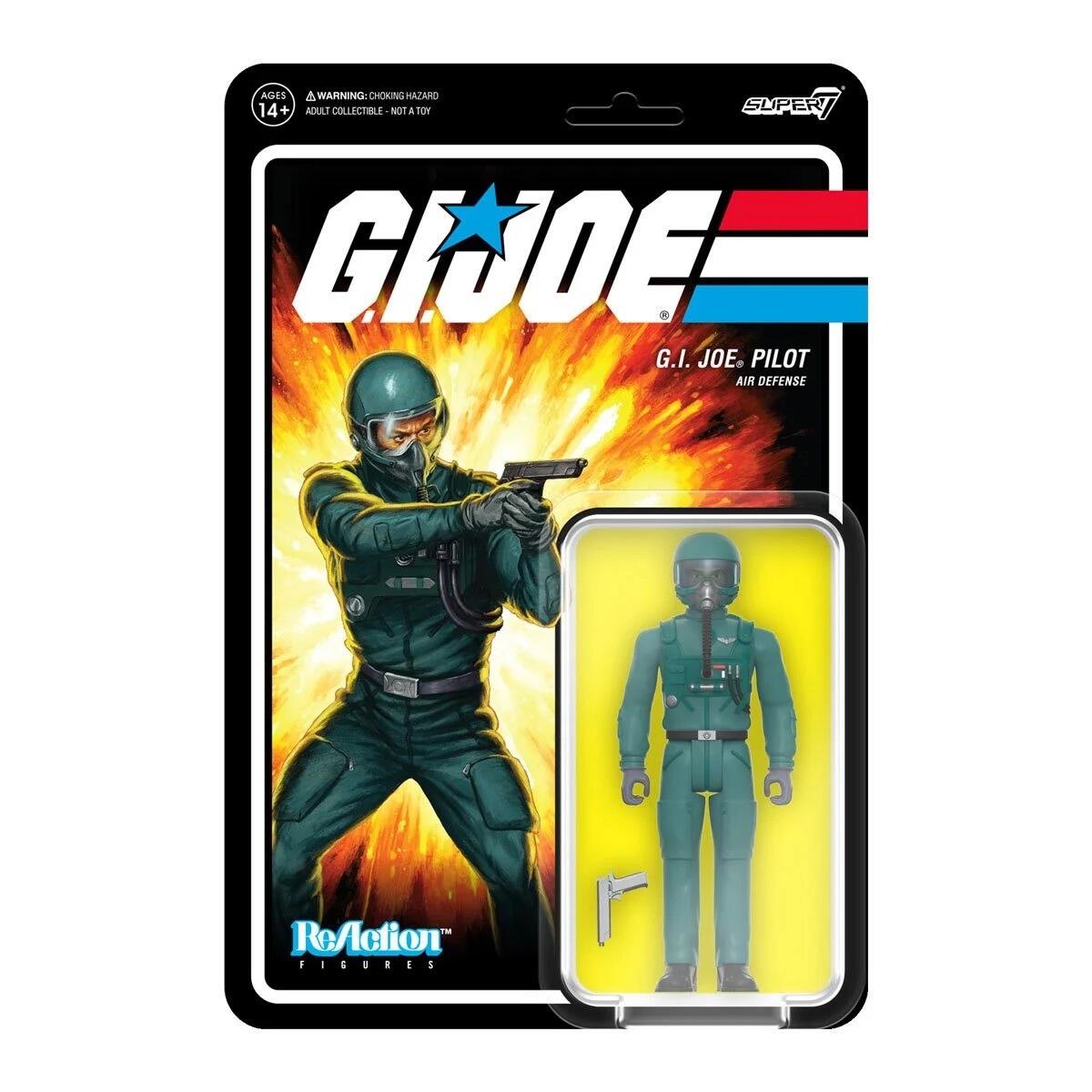 G.I. Joe ReAction Action Figure Wave 7 - G.I. Joe Pilot (Facemask)