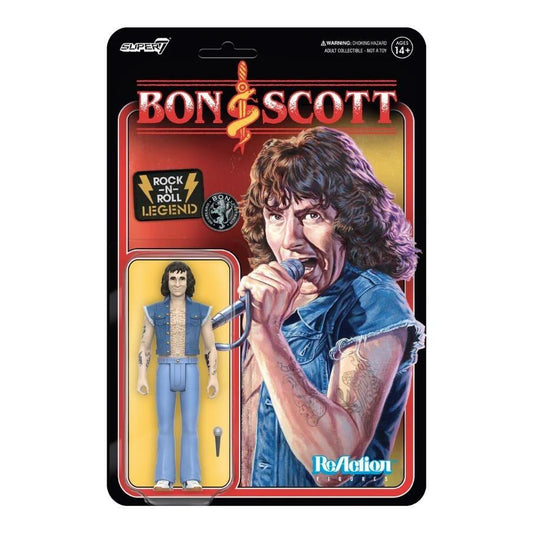 Bon Scott ReAction Action Figure Wave 1 - Bon Scott (Rock N Roll Legend)
