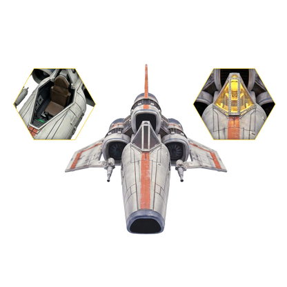 *PRE-ORDER Battlestar Galactica 3.75 Inch Scale Action Figure Vehicle - Colonial Viper With Lieutenant Boomer
