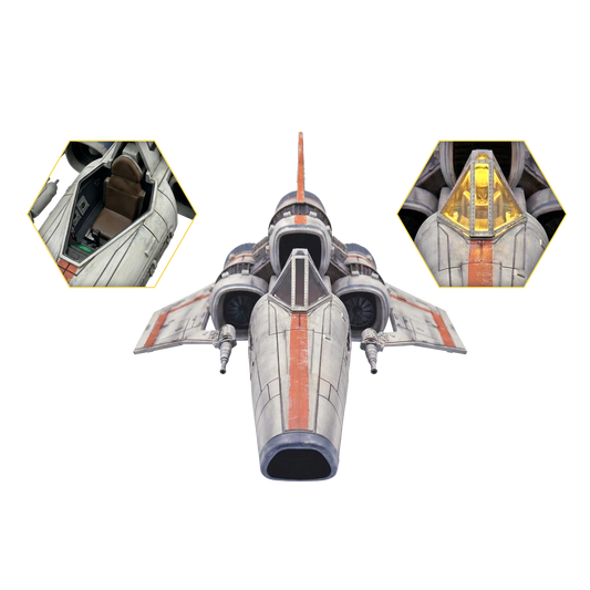 *PRE-ORDER Battlestar Galactica 3.75 Inch Scale Action Figure Vehicle - Colonial Viper With Lieutenant Boomer
