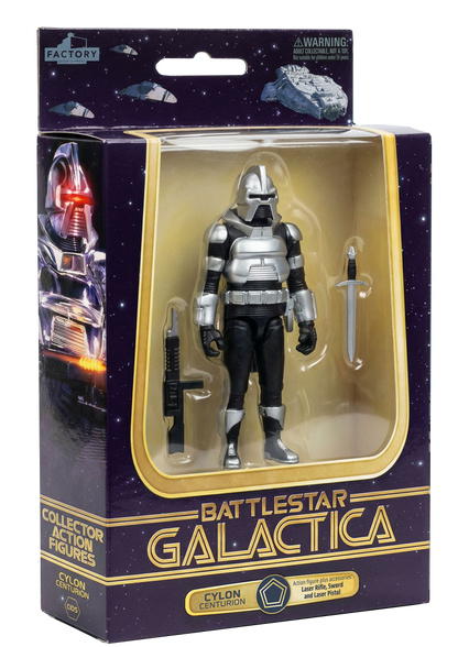 *PRE-ORDER Battlestar Galactica 3.75 Inch Scale Action Figure Wave 1 - Silver Cylon Centurion