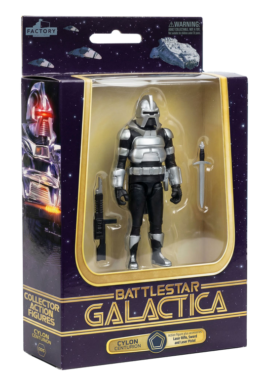 *PRE-ORDER Battlestar Galactica 3.75 Inch Scale Action Figure Wave 1 - Silver Cylon Centurion