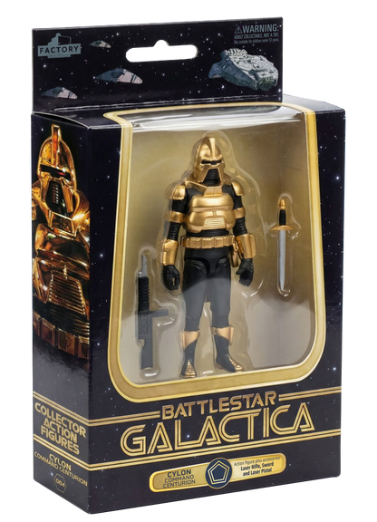 *PRE-ORDER Battlestar Galactica 3.75 Inch Scale Action Figure Wave 1 - Gold Command Cylon Centurion