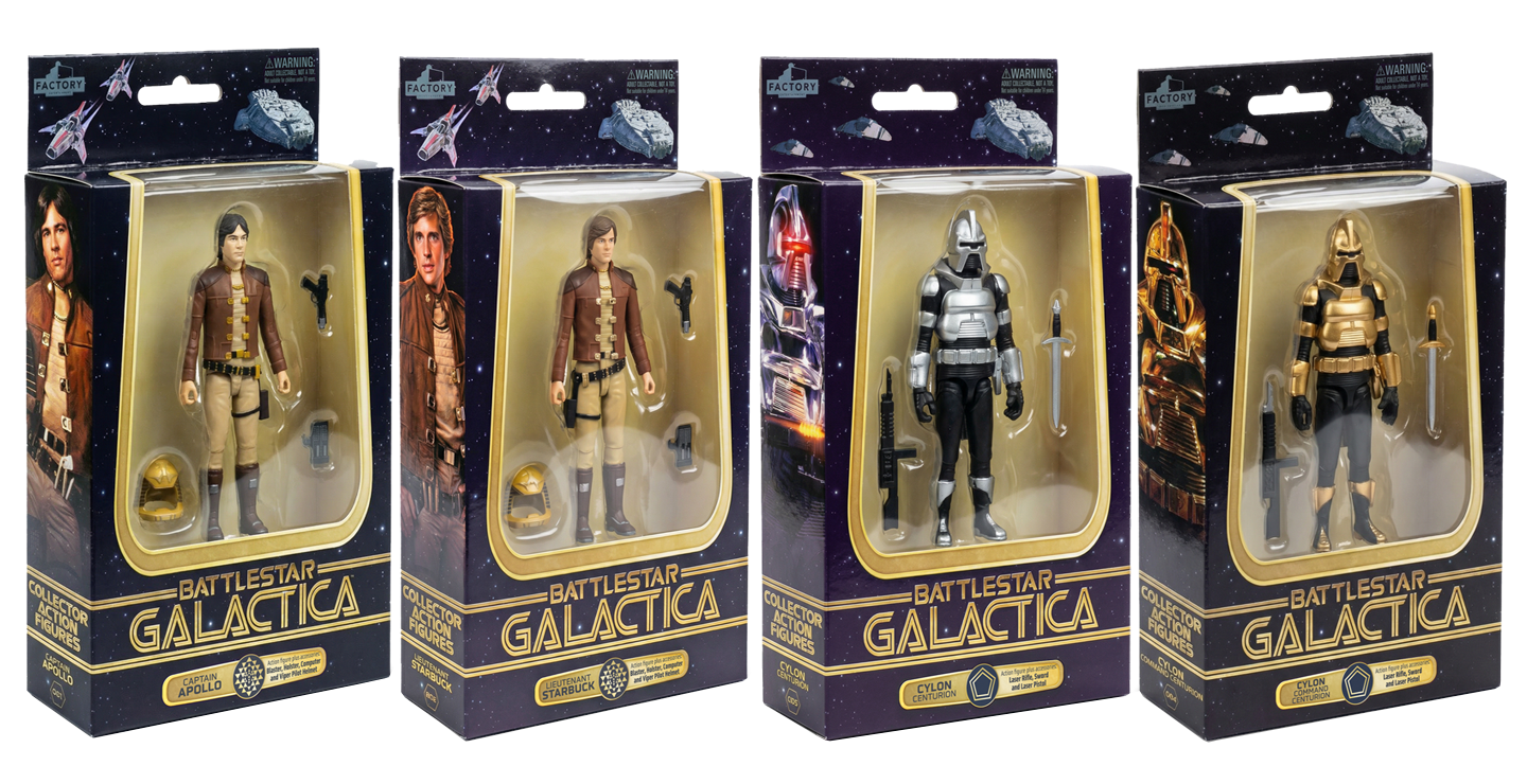 *PRE-ORDER Battlestar Galactica 3.75 Inch Scale Action Figure Wave 1 - Set of 4