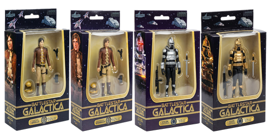 *PRE-ORDER Battlestar Galactica 3.75 Inch Scale Action Figure Wave 1 - Set of 4