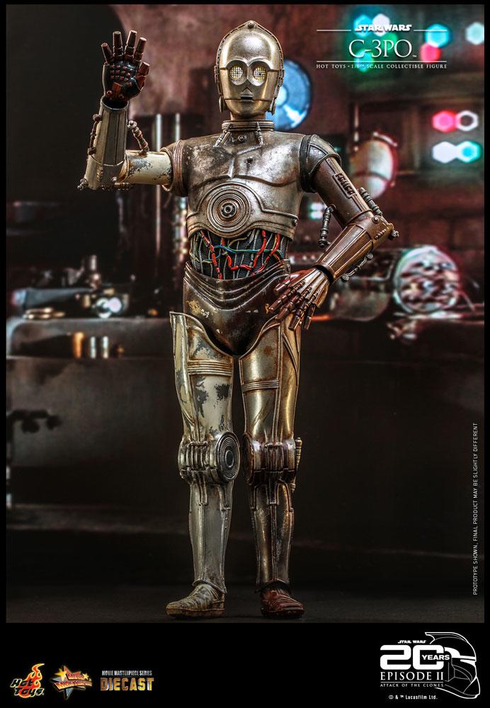 C-3PO - Star Wars Attack of the Clones 20th Anniversary Hot Toys Collectibles 1/6 Scale Action Figure