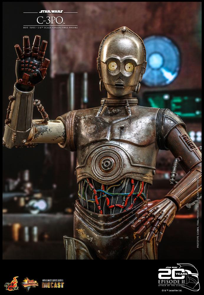 C-3PO - Star Wars Attack of the Clones 20th Anniversary Hot Toys Collectibles 1/6 Scale Action Figure