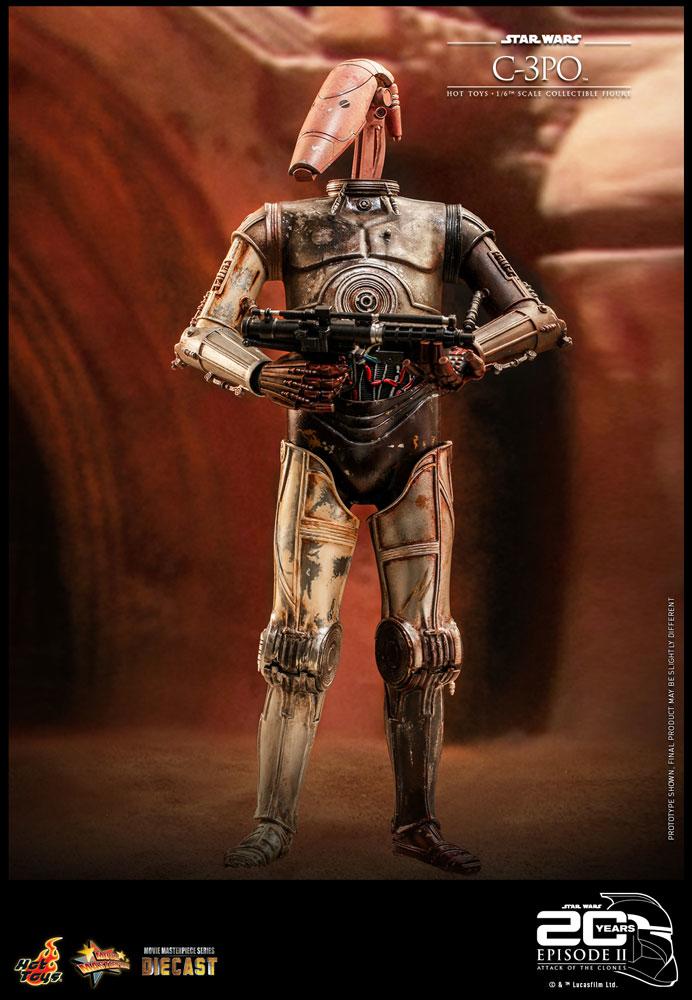 C-3PO - Star Wars Attack of the Clones 20th Anniversary Hot Toys Collectibles 1/6 Scale Action Figure