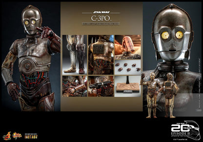 C-3PO - Star Wars Attack of the Clones 20th Anniversary Hot Toys Collectibles 1/6 Scale Action Figure