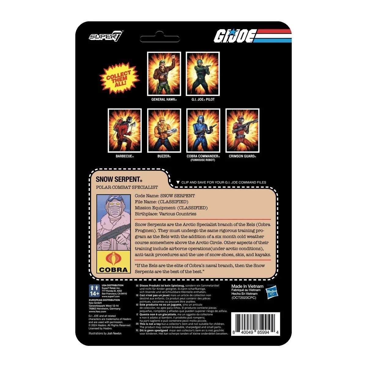 G.I. Joe ReAction Action Figure Wave 8 - Cobra Snow Serpent