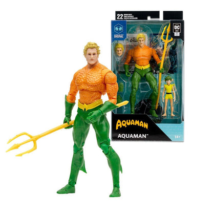 DC Direct Rebirth 7 Inch Digital Collectible Action Figure Wave 1 - Classic Aquaman