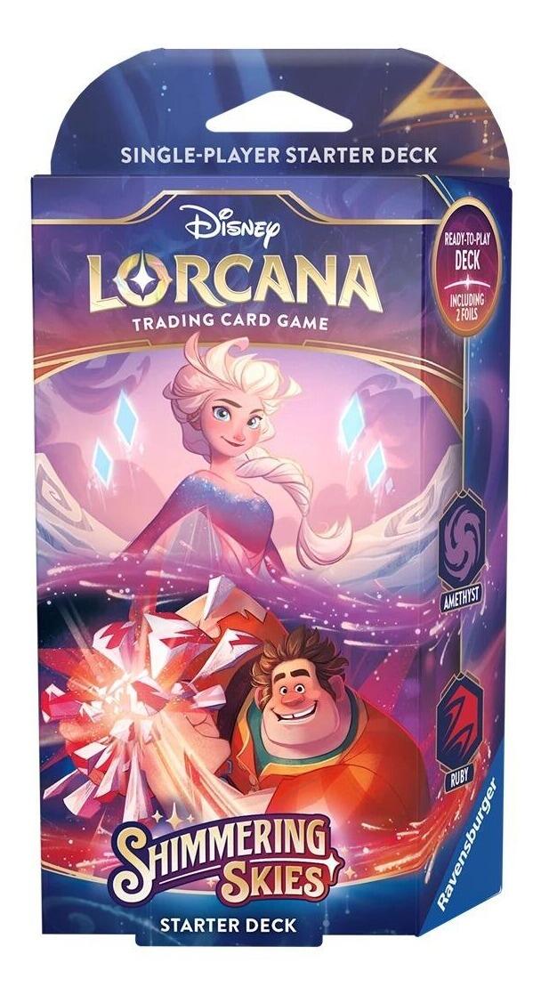 Disney Lorcana Shimmering Skies Trading Card Game - Starter Deck (Elsa & Wreck-It Ralph)
