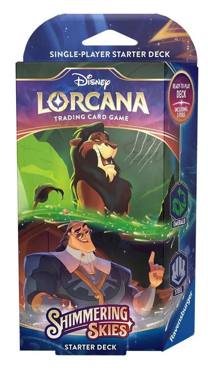 Disney Lorcana Shimmering Skies Trading Card Game - Starter Deck (Scar & Kronk)