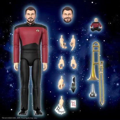 Star Trek: The Next Generation ReAction Ultimates! Action Figure Wave 1 - Commander Riker