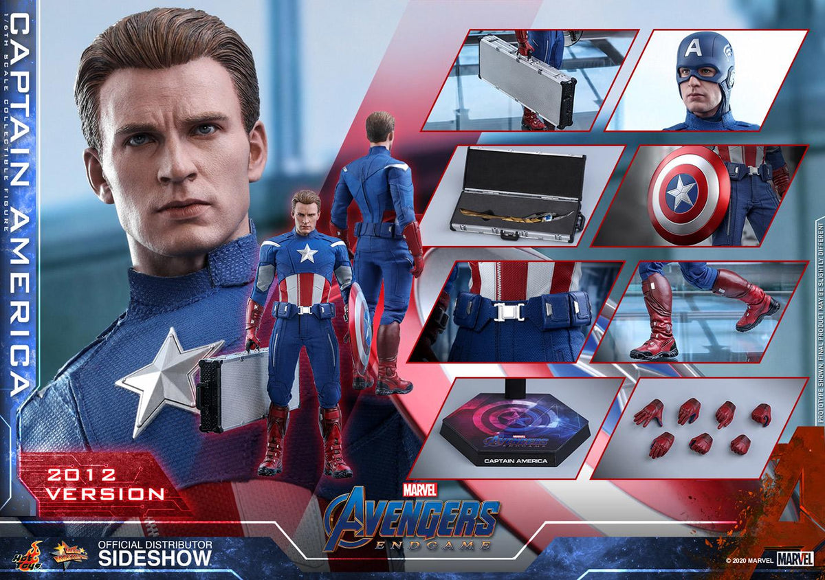 Captain America (2012 Version) - Marvel Hot Toys Collectibles 1/6 Scale Action Figure
