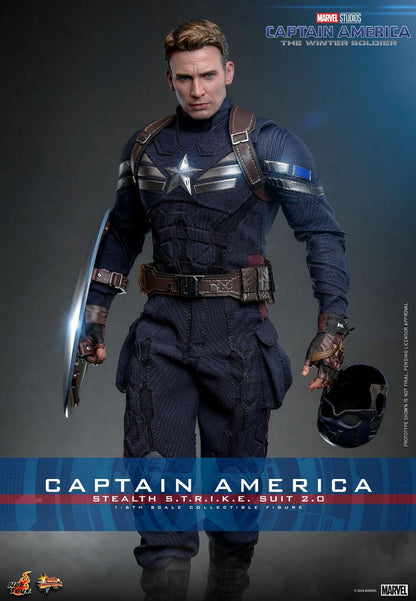 Captain America (Stealth Strike Suit 2.0) - Marvel Captain America: The Winter Soldier Hot Toys Collectibles 1/6 Scale Action Figure