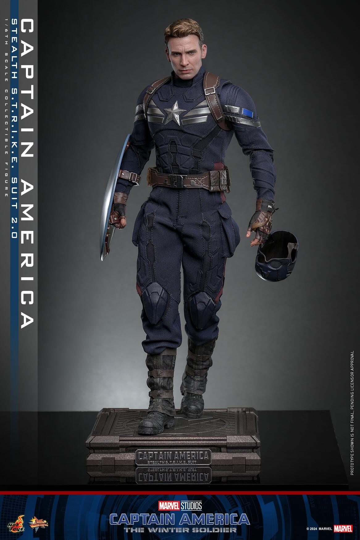 Captain America (Stealth Strike Suit 2.0) - Marvel Captain America: The Winter Soldier Hot Toys Collectibles 1/6 Scale Action Figure
