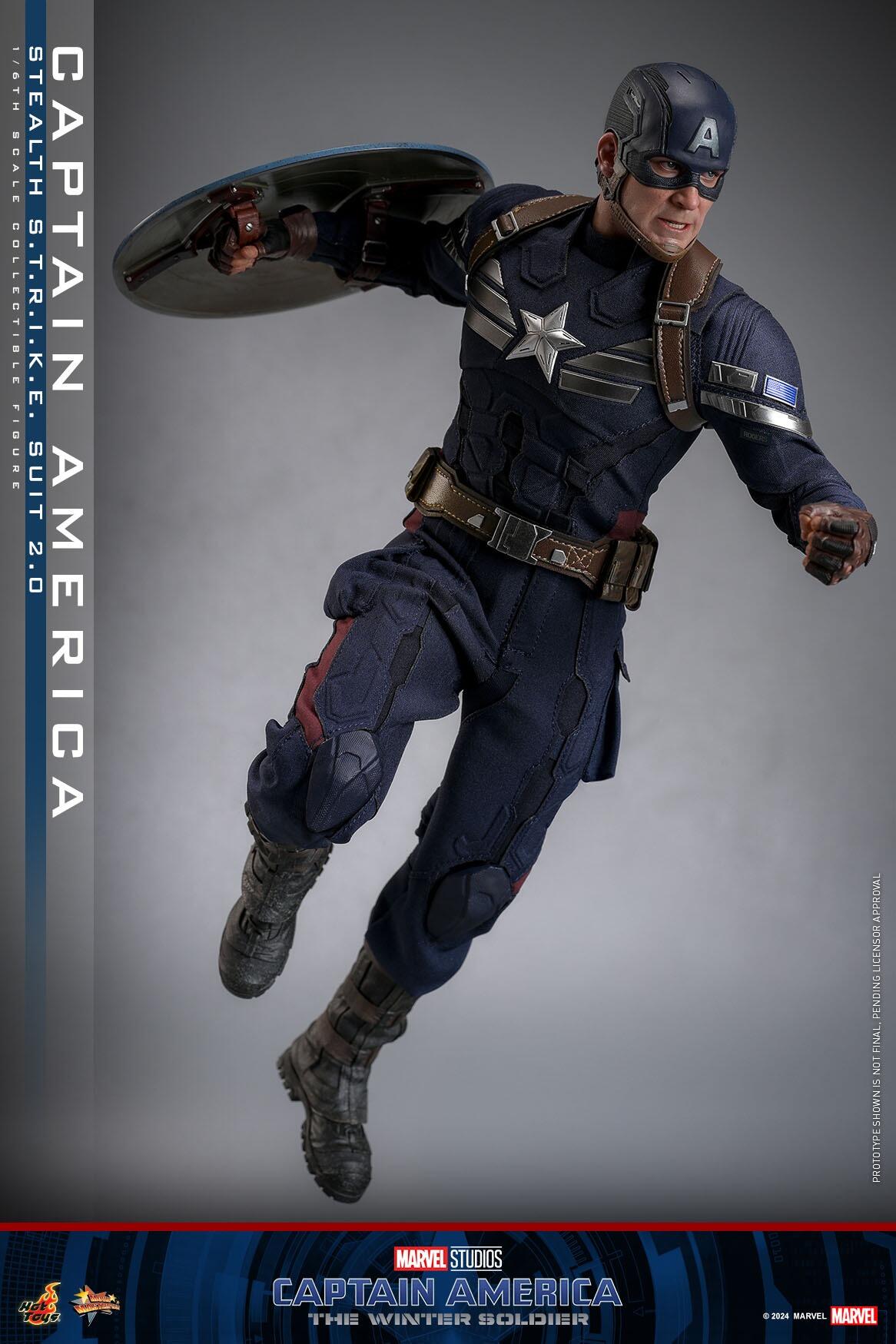 Captain America (Stealth Strike Suit 2.0) - Marvel Captain America: The Winter Soldier Hot Toys Collectibles 1/6 Scale Action Figure
