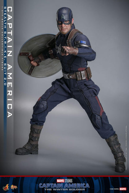 Captain America (Stealth Strike Suit 2.0) - Marvel Captain America: The Winter Soldier Hot Toys Collectibles 1/6 Scale Action Figure