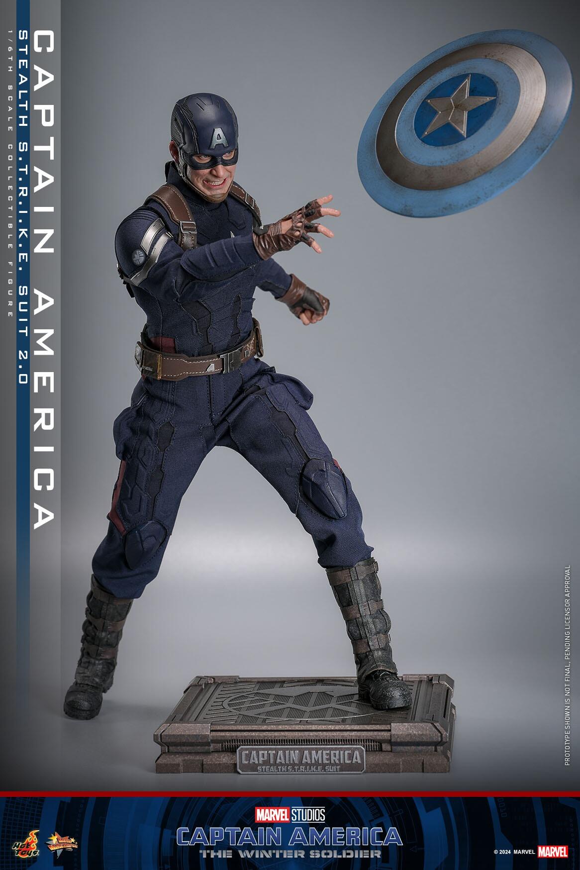 Captain America (Stealth Strike Suit 2.0) - Marvel Captain America: The Winter Soldier Hot Toys Collectibles 1/6 Scale Action Figure