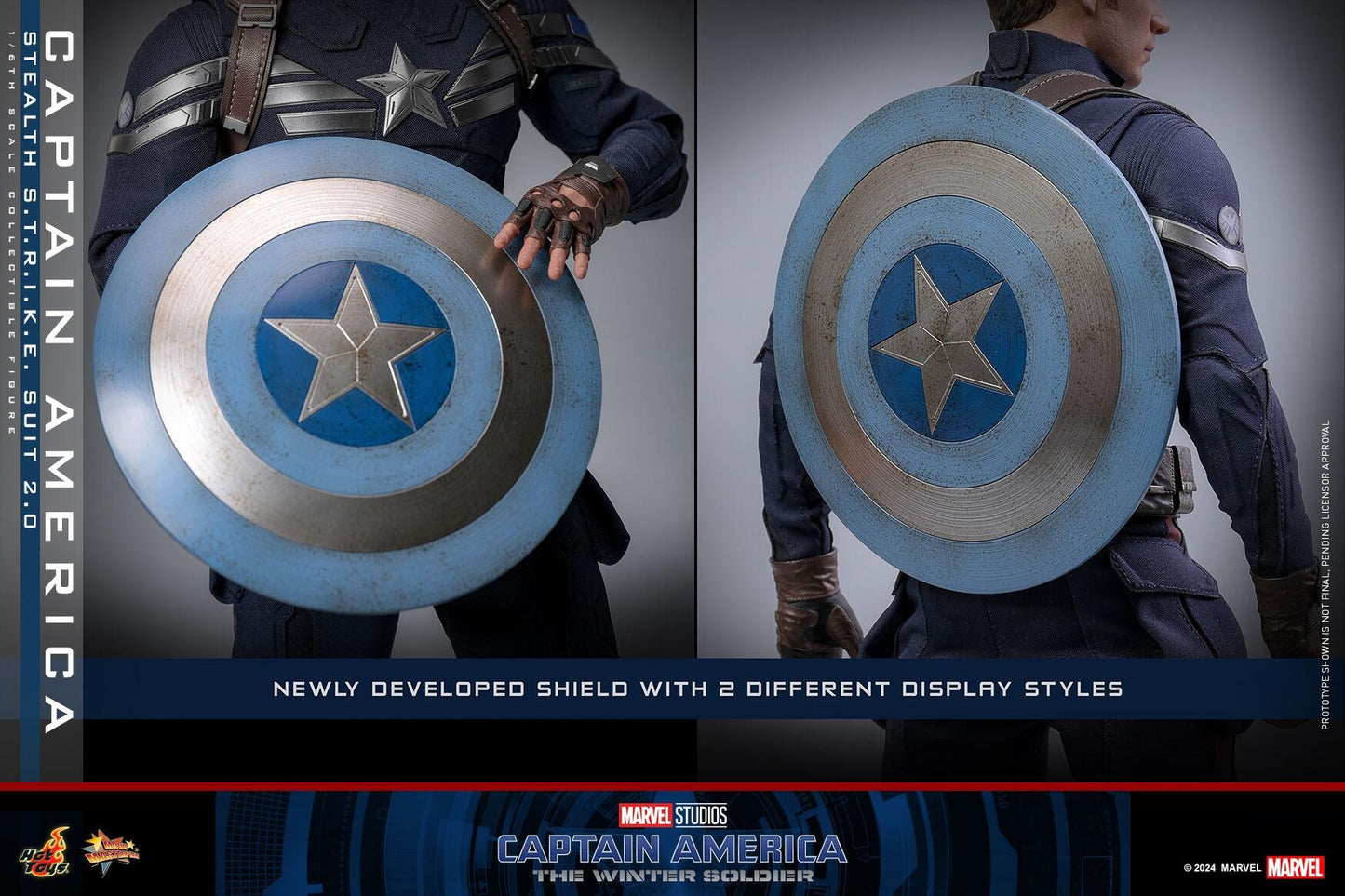 Captain America (Stealth Strike Suit 2.0) - Marvel Captain America: The Winter Soldier Hot Toys Collectibles 1/6 Scale Action Figure