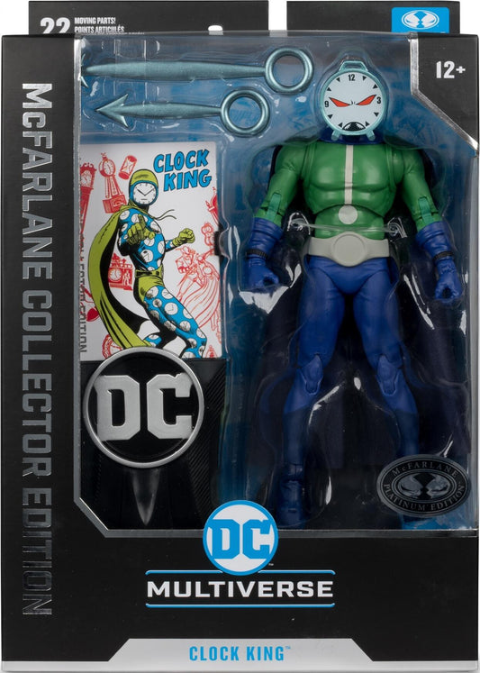 DC McFarlane Collector Edition 7 Inch Action Figure - #18 Clock King (Platinum Edition)