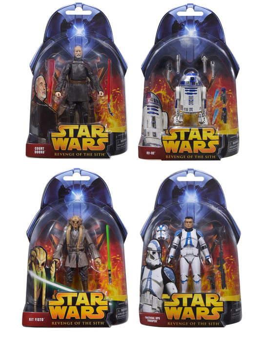 Star Wars Black Series Revenge Of The Sith 20th Anniversary 6 Inch Action Figure Wave 1 - Set of 4