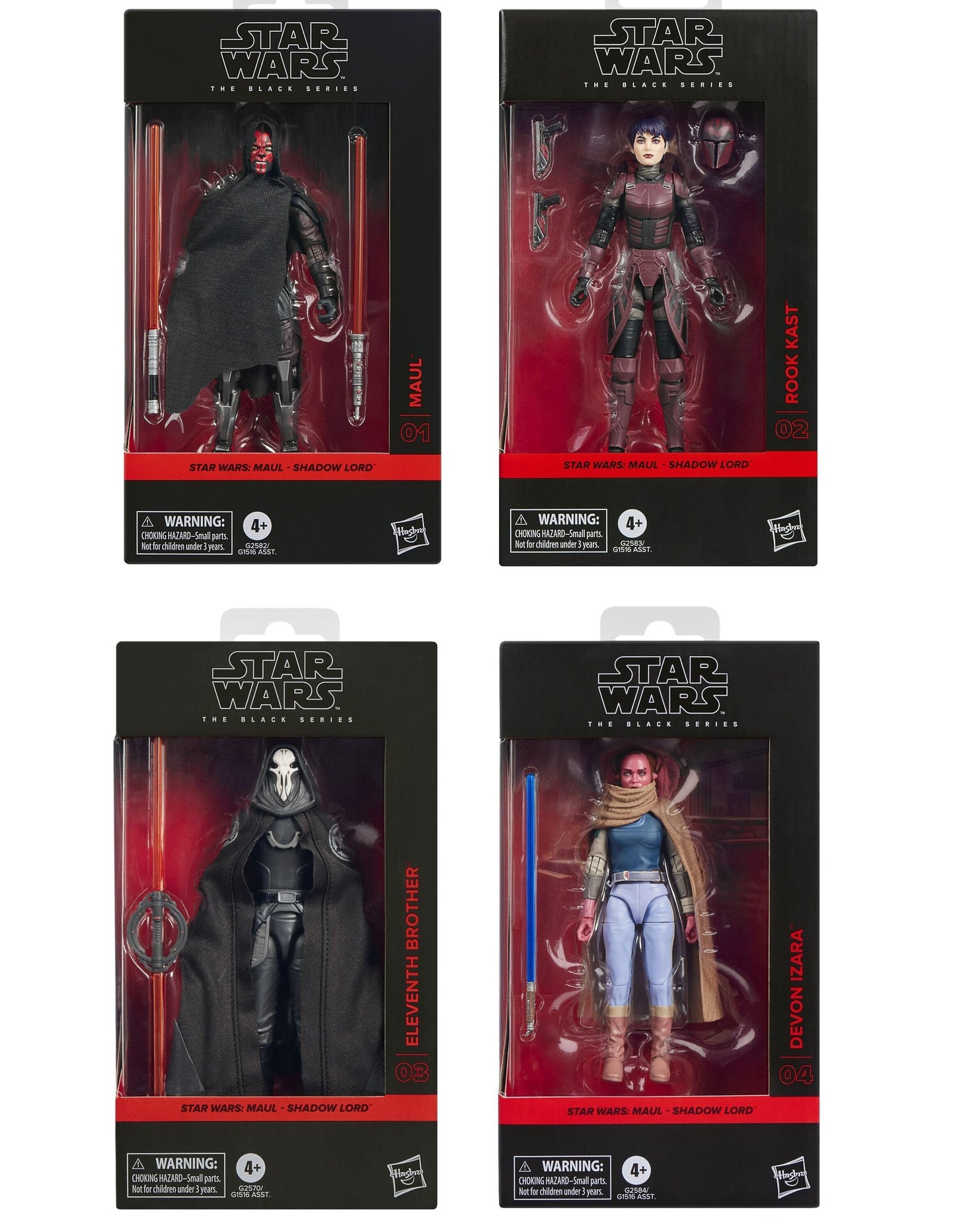 Star Wars Black Series 6 Inch Action Figure Wave 52 - Set of 4